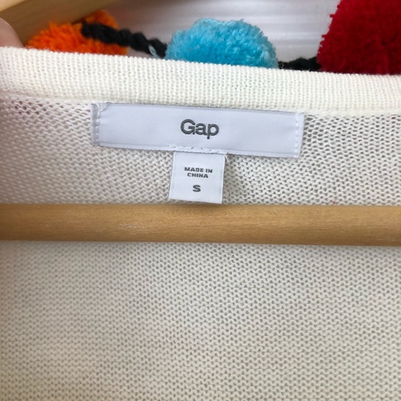 Gap Merlot Red & Cream White Striped Sweater - Picture 3 of 7